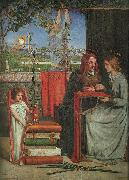 Dante Gabriel Rossetti The Girlhood of Mary Virgin Spain oil painting reproduction